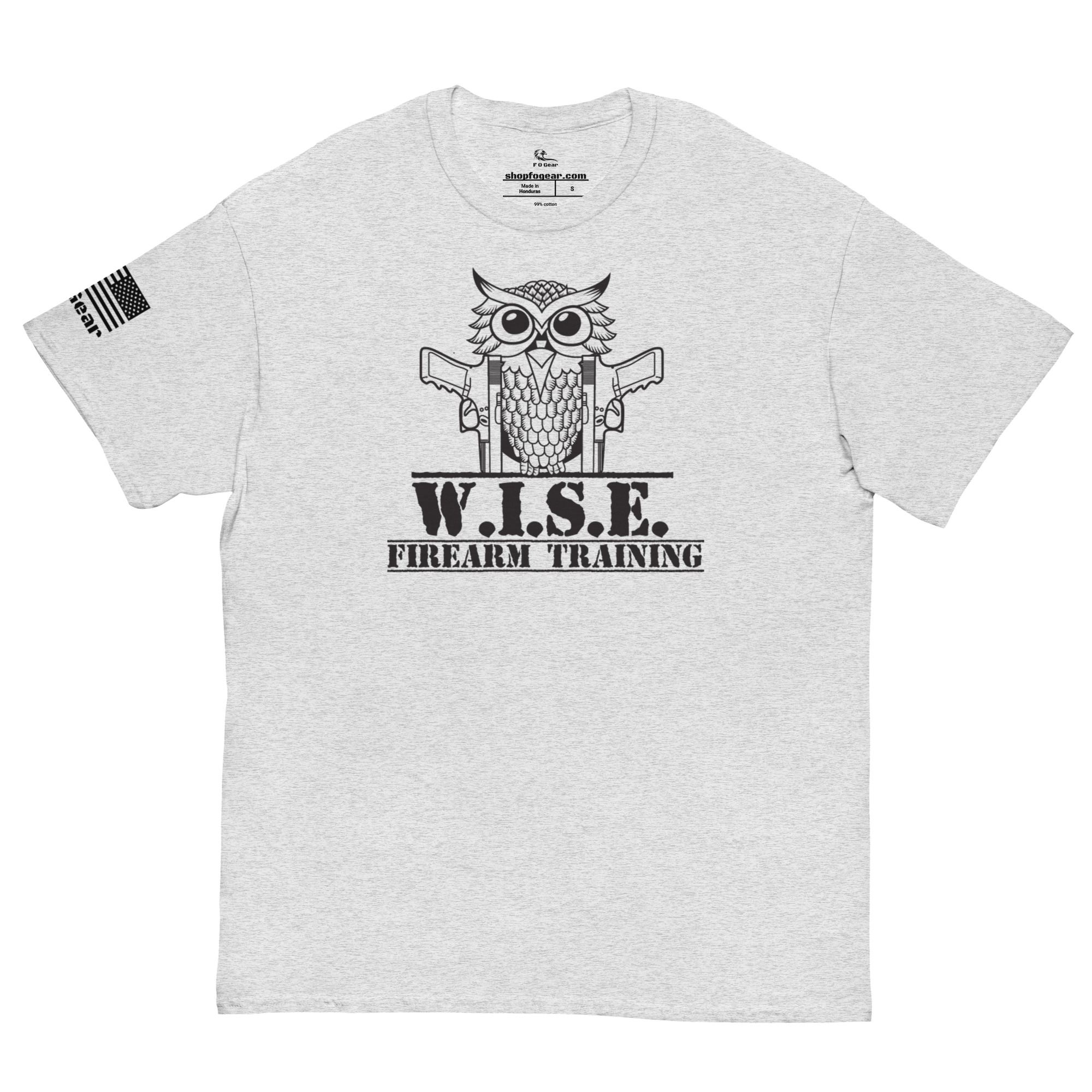 W.I.S.E. Firearm Training Black Logo T Shirt - Image 6