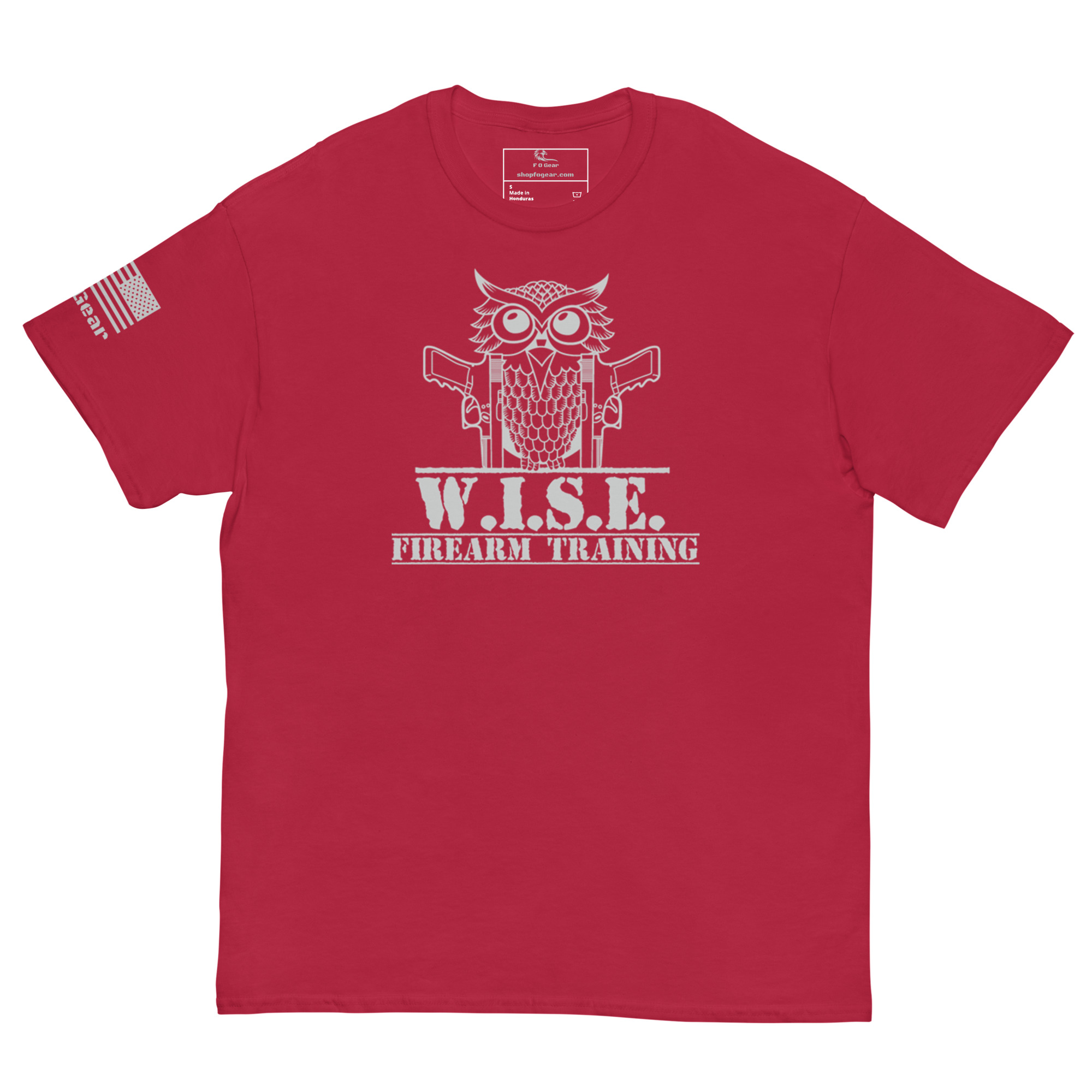 W.I.S.E. Firearm Training Grey Logo T Shirt - Image 6