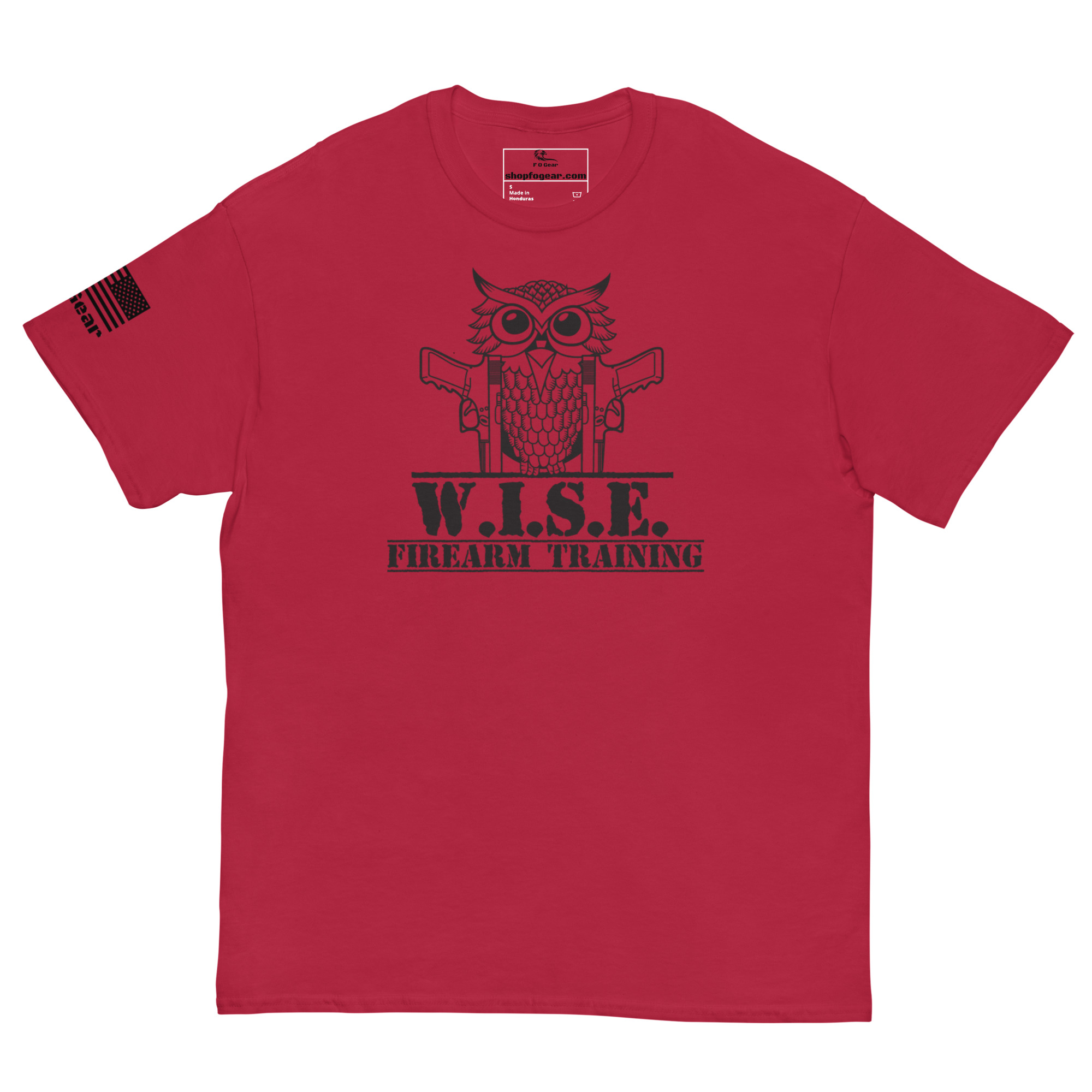W.I.S.E. Firearm Training Black Logo T Shirt - Image 11