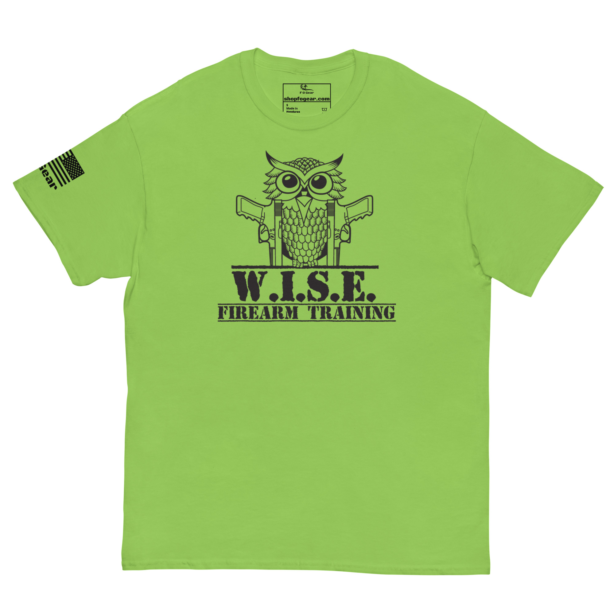 W.I.S.E. Firearm Training Black Logo T Shirt - Image 5
