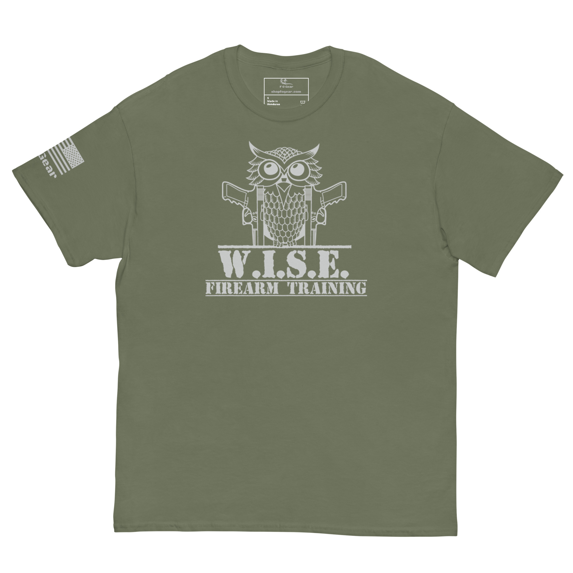 W.I.S.E. Firearm Training Grey Logo T Shirt - Image 12