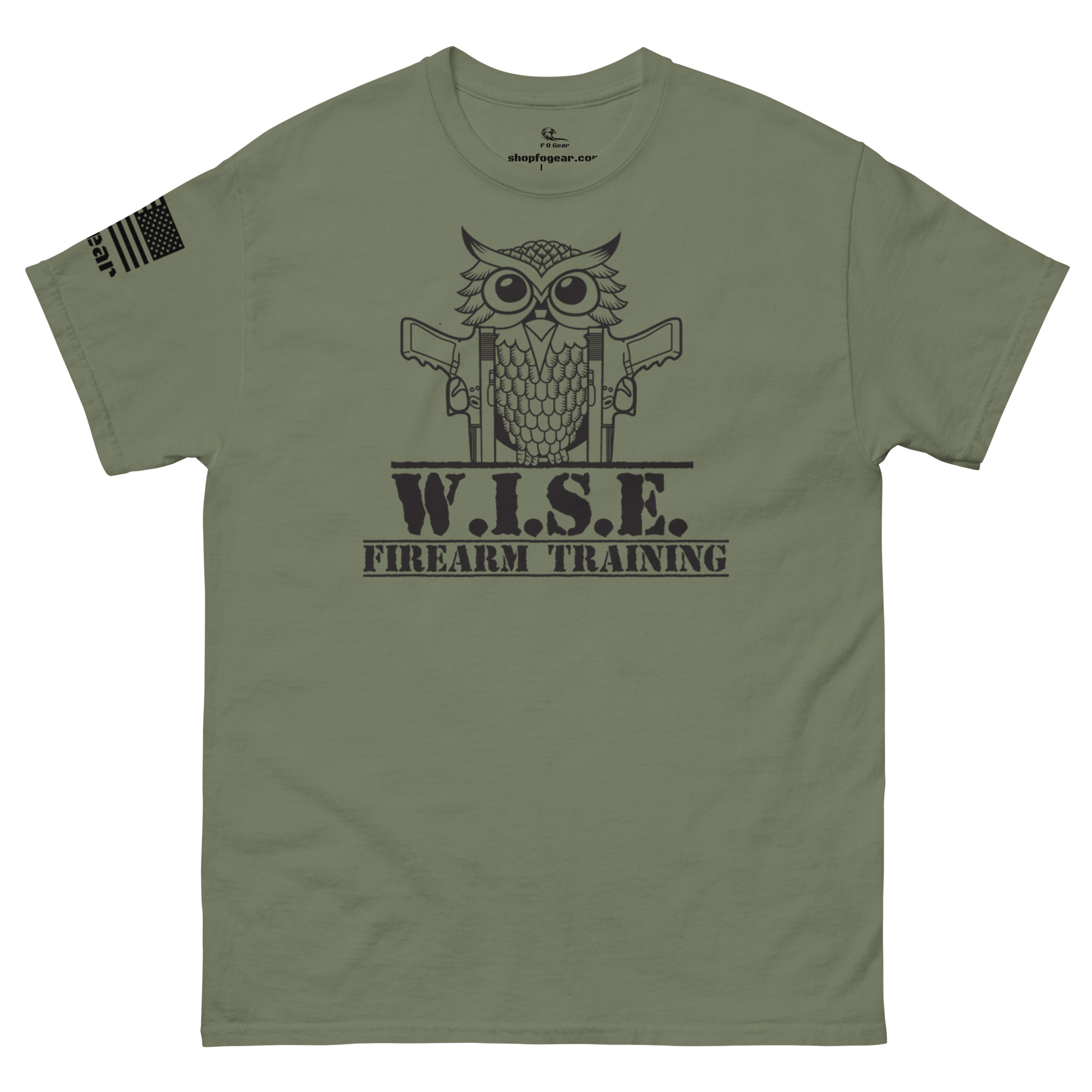 W.I.S.E. Firearm Training Black Logo T Shirt - Image 14