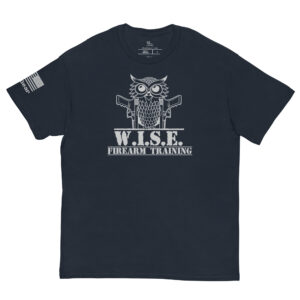 W.I.S.E. Firearm Training Grey Logo T Shirt