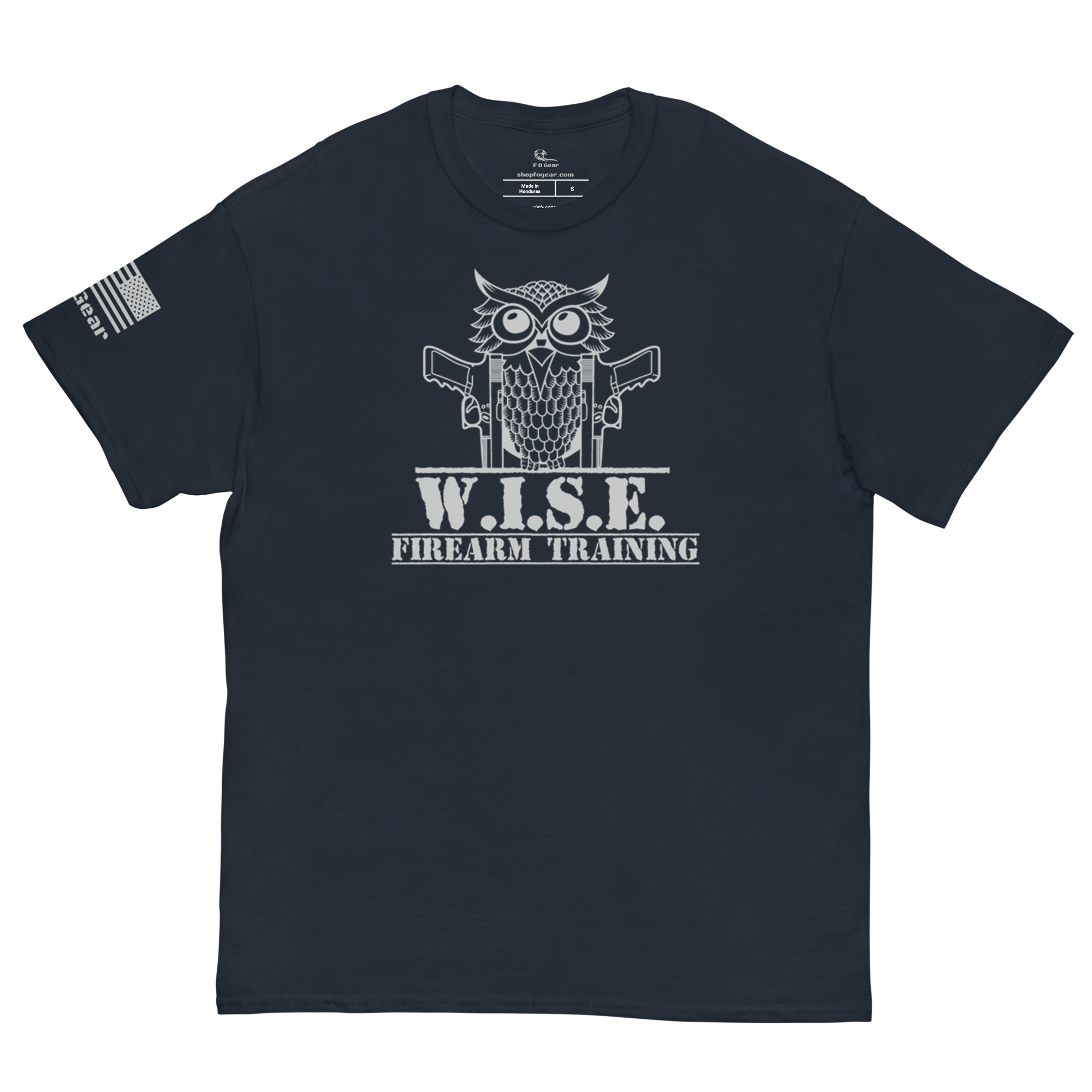 W.I.S.E. Firearm Training Grey Logo T Shirt