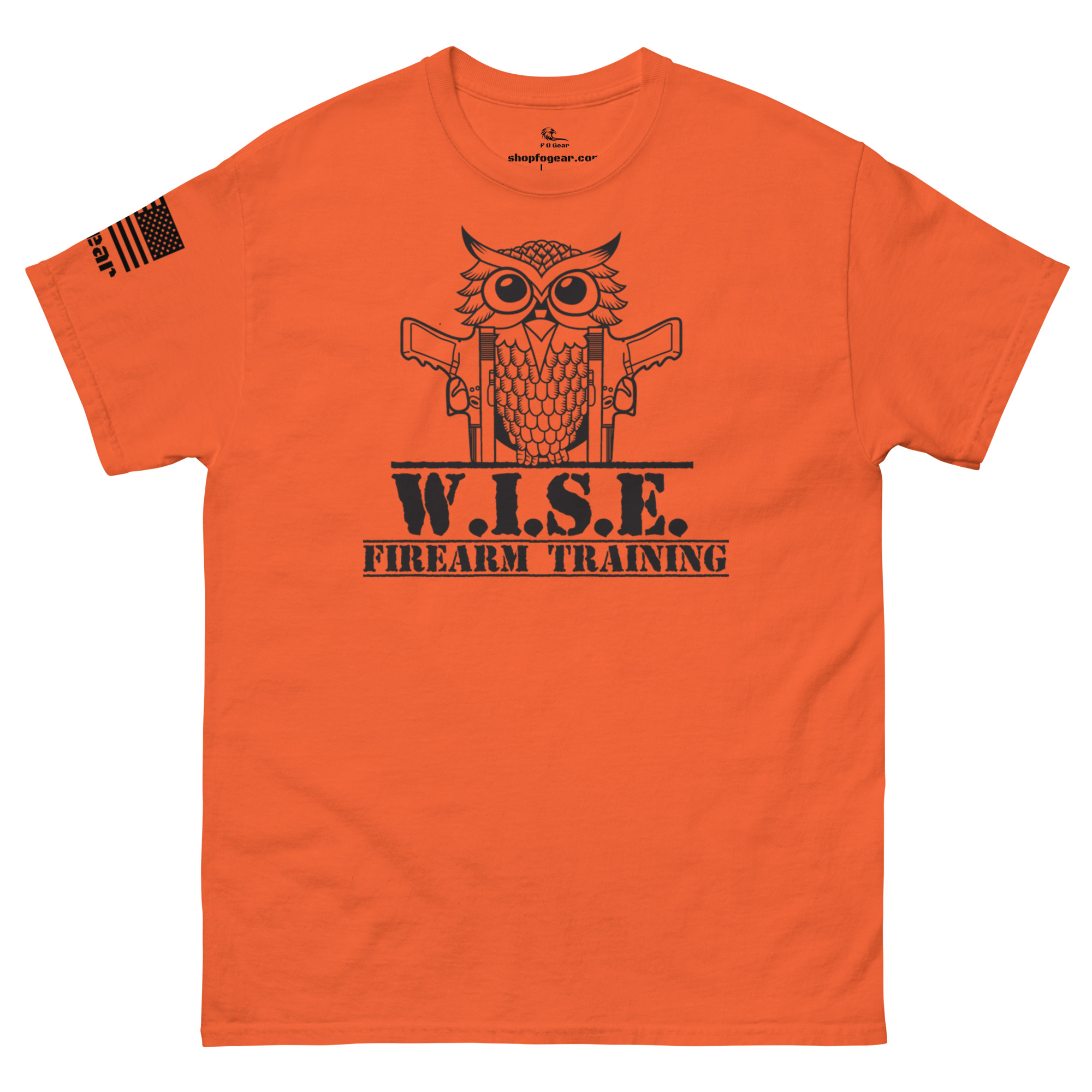 W.I.S.E. Firearm Training Black Logo T Shirt - Image 13