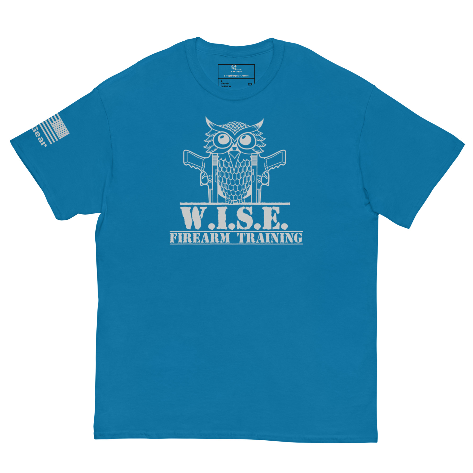 W.I.S.E. Firearm Training Grey Logo T Shirt - Image 8