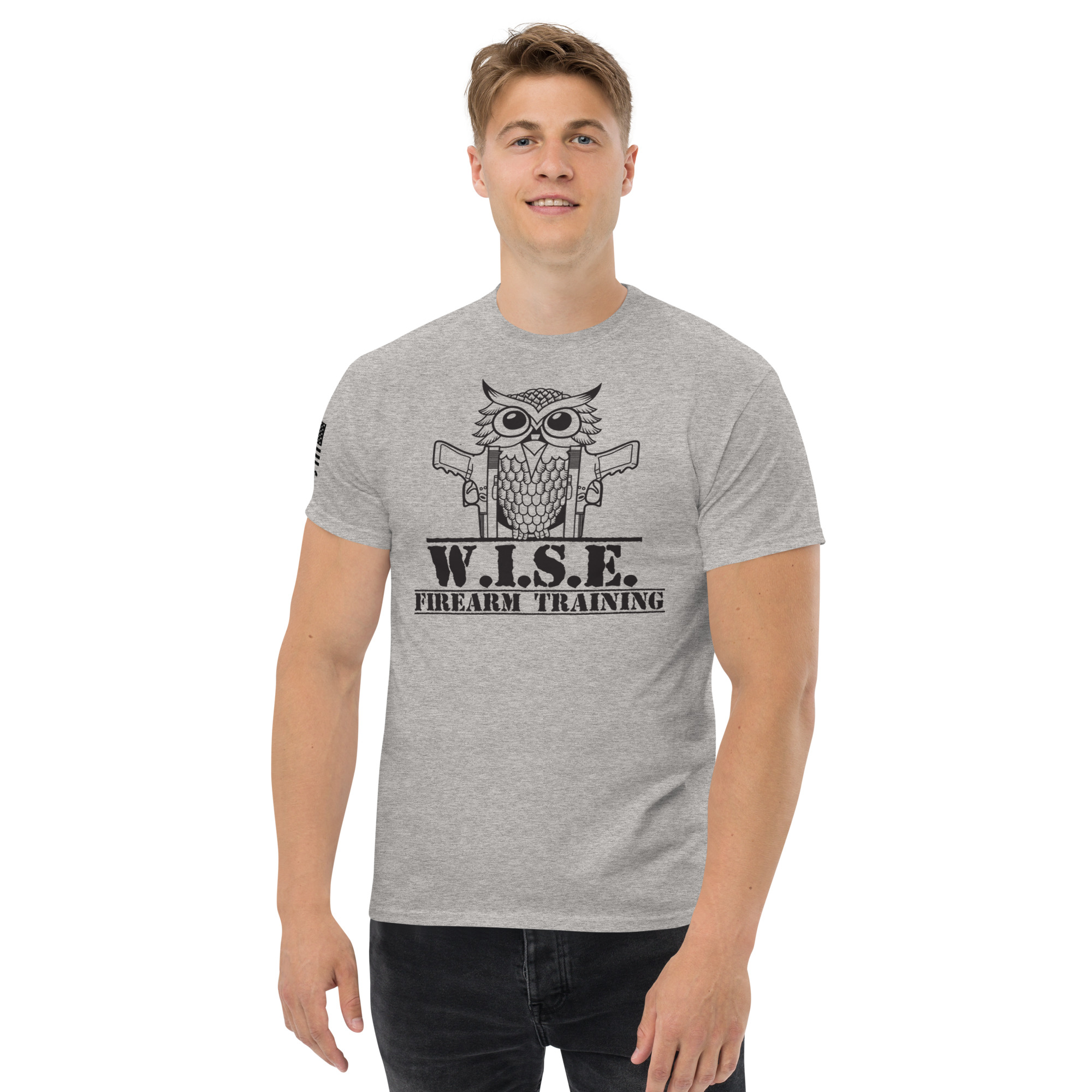 W.I.S.E. Firearm Training Black Logo T Shirt - Image 12